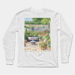 Cool Patio in Summer Long Sleeve T-Shirt